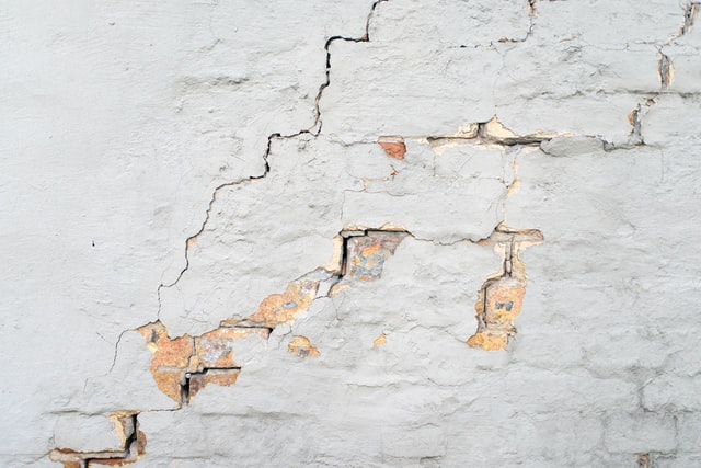 check for cracks in walls